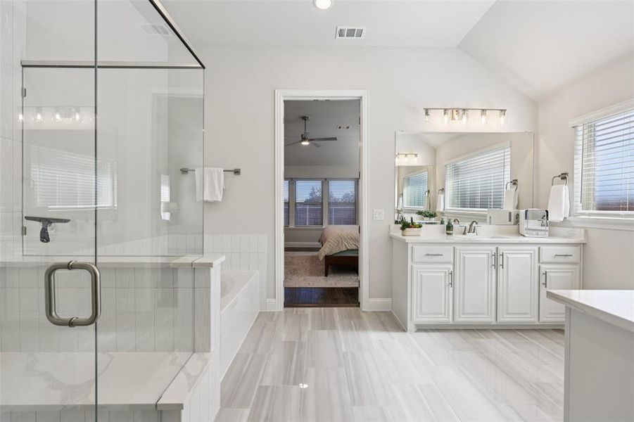 Furnished interior view inside a new home in Mockingbird Heights, Midlothian (Image 27).