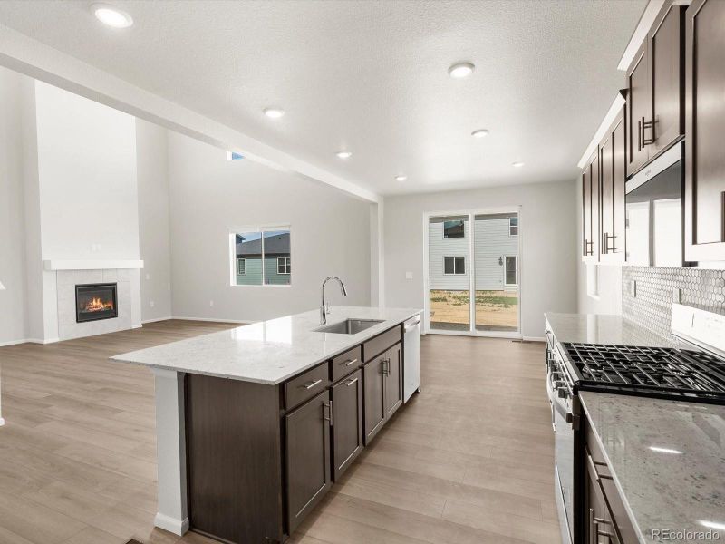 Furnished interior view inside a new home in Poudre Heights: The Alpine Collection, Windsor (Image 13).