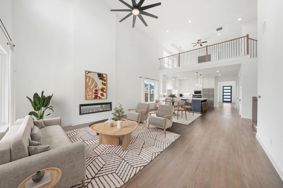 Furnished interior view inside a new home in Inspiration - Paradise Village, Lucas (Image 15).