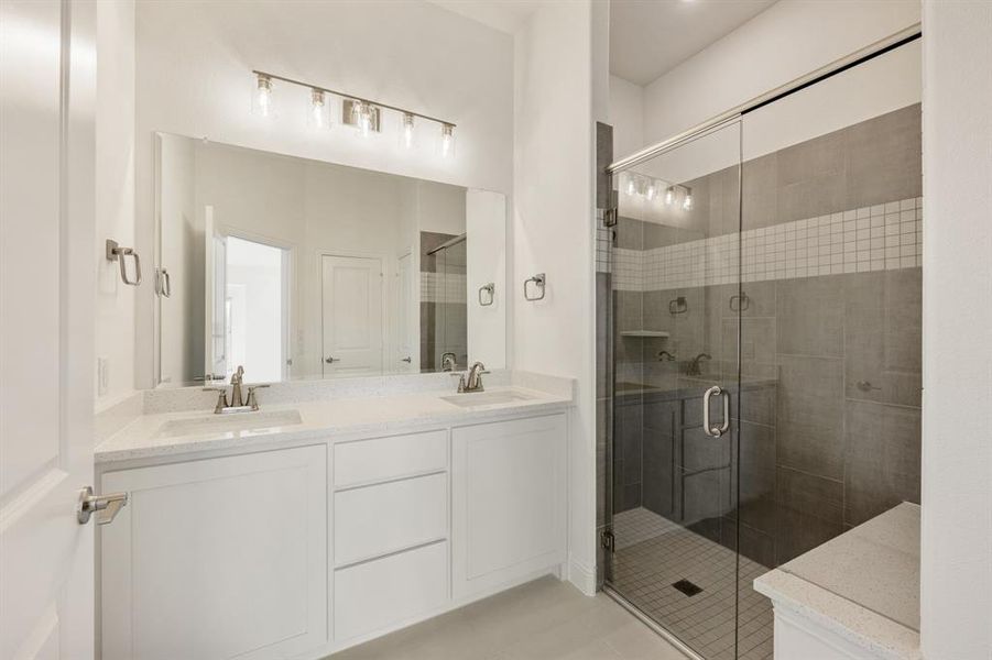 Furnished interior view inside a new home in East Oak Creek 60-65, Commerce (Image 9).