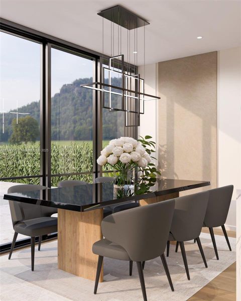 Furnished interior view inside a new home in , Coral Gables (Image 6). Furnished interior view inside a new home in , Coral Gables (Image 6).