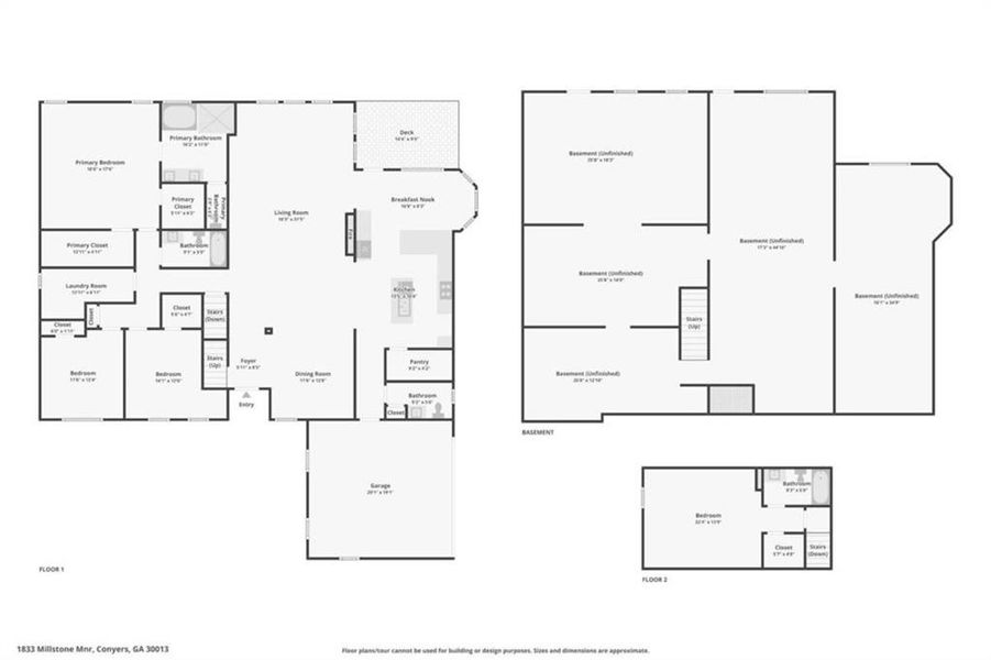 2D floor plan layout of this home in , Conyers, GA (Image 7). 2D floor plan layout of this home in , Conyers, GA (Image 7).