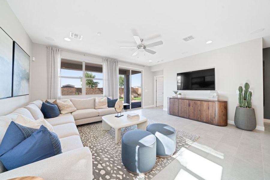 Furnished interior view inside a new home in Combs Ranch, San Tan Valley (Image 5).