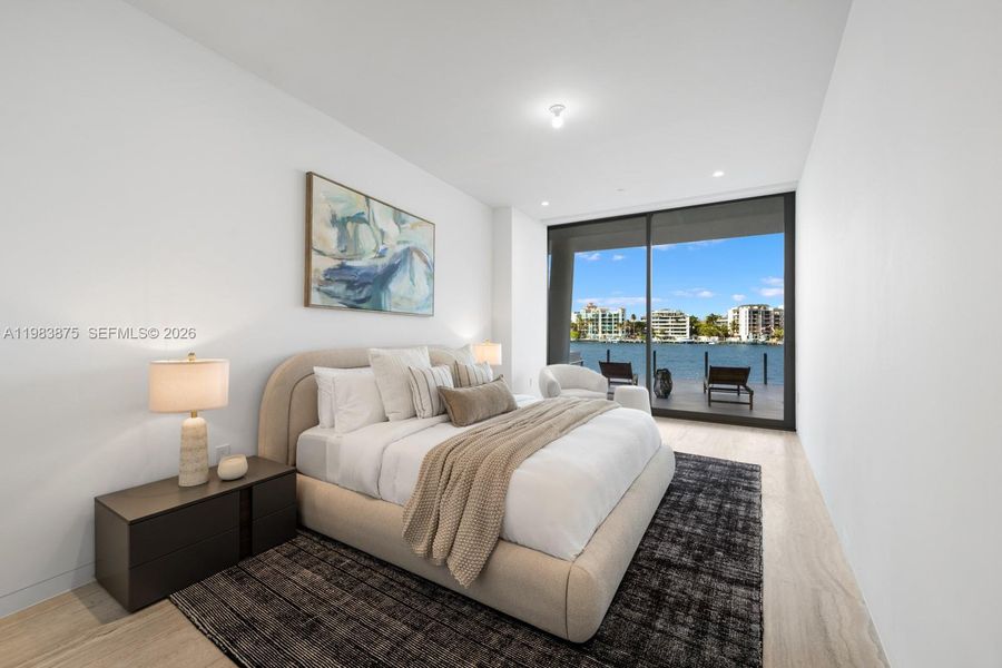 Furnished interior view inside a new home in , Miami (Image 6).