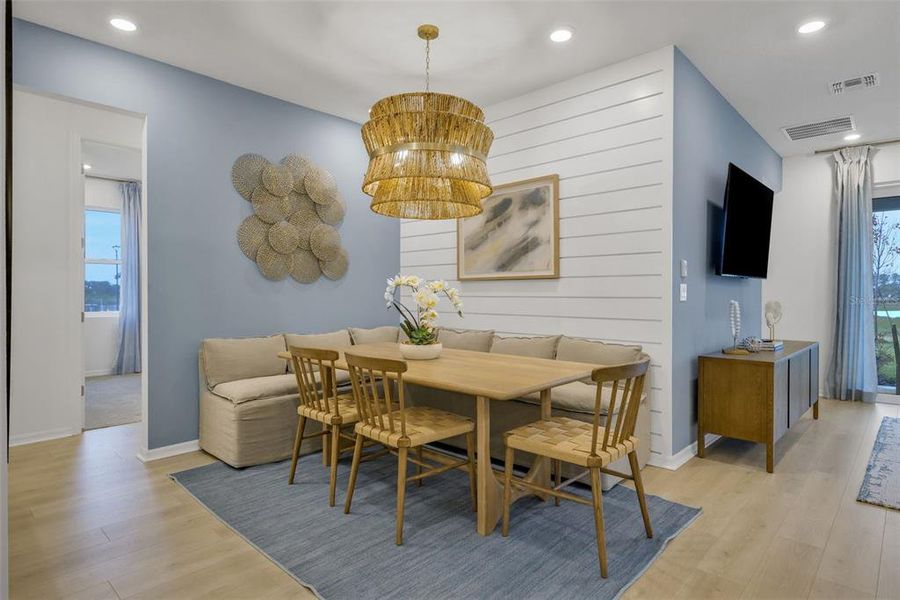 Furnished interior view inside a new home in Creekside Run at Babcock Ranch, Punta Gorda (Image 16).