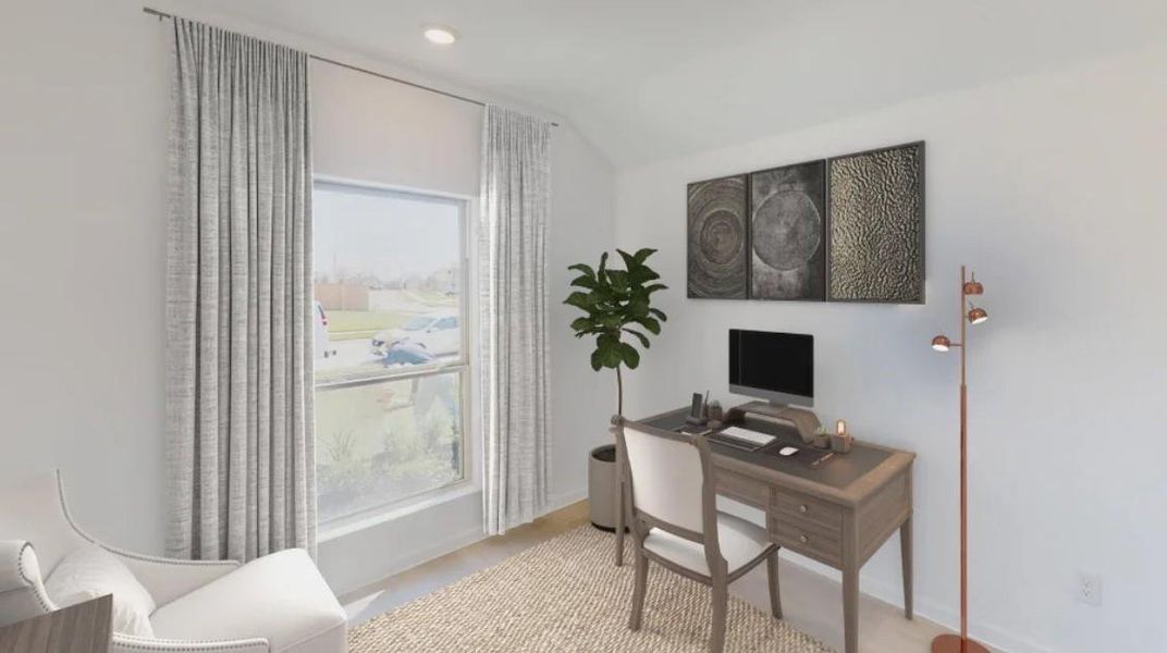 Furnished interior view inside a new home in Samara, League City (Image 8).