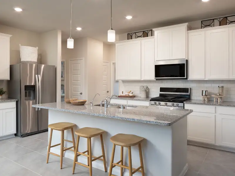 Furnished interior view inside a new home in Pine Lake Cove - Traditional Series, Montgomery (Image 4).