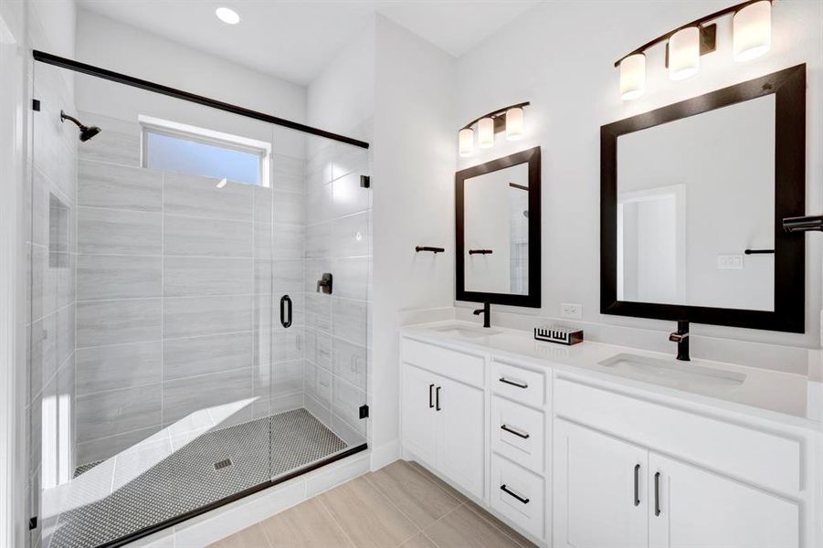 Furnished interior view inside a new home in Hillside at Las Colinas, Irving (Image 9). Furnished interior view inside a new home in Hillside at Las Colinas, Irving (Image 9).