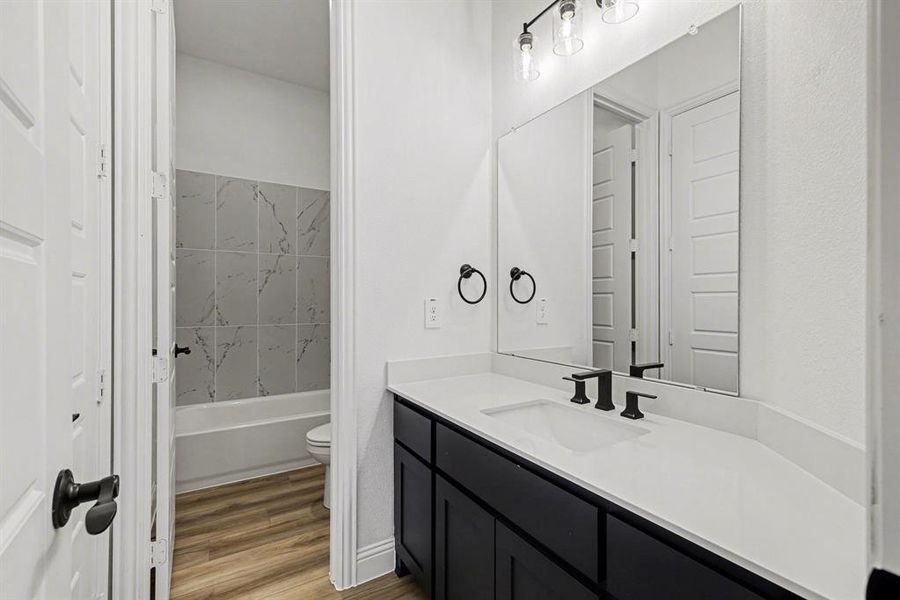 Furnished interior view inside a new home in Sagebrush Addition, Midlothian (Image 6).