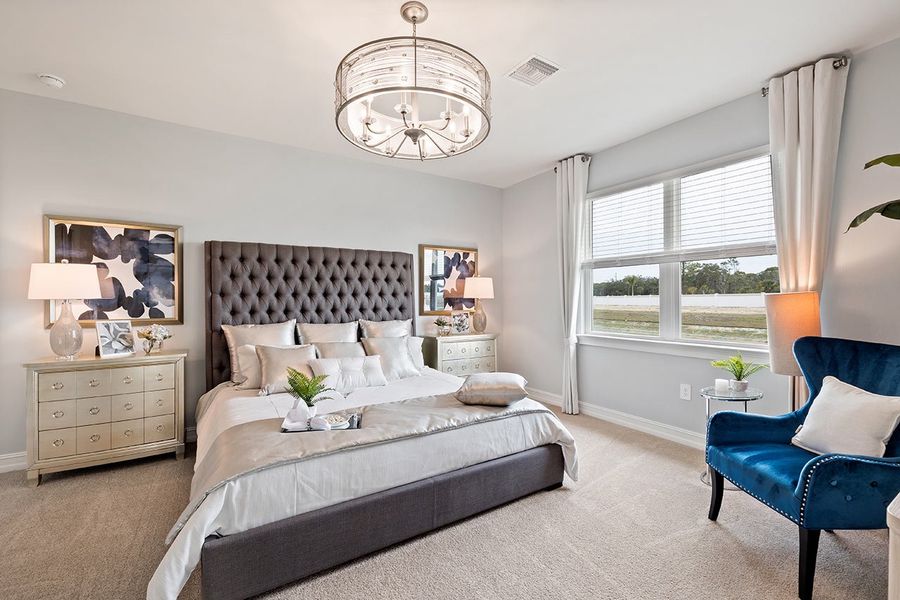 Representative furnished interior of a home built from the Delray by D.R. Horton in Coral Bay - Express & Tradition, North Fort Myers (Image 10).