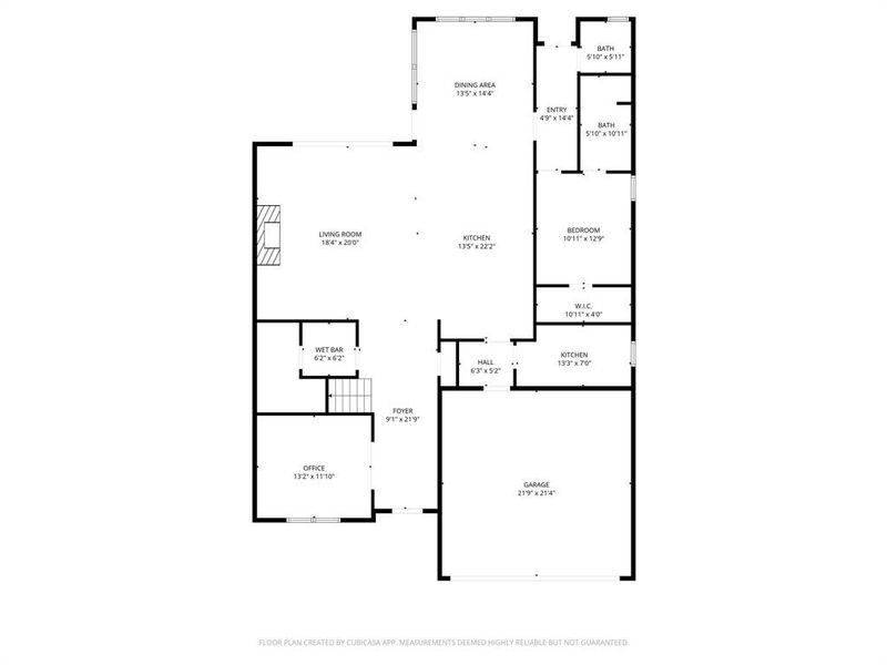 2D floor plan layout of this home in , Dallas, TX (Image 6).