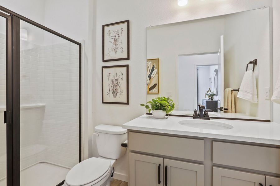 Representative furnished interior of a home built from the Novella Four by Brookfield Residential in Barefoot, Firestone (Image 12).