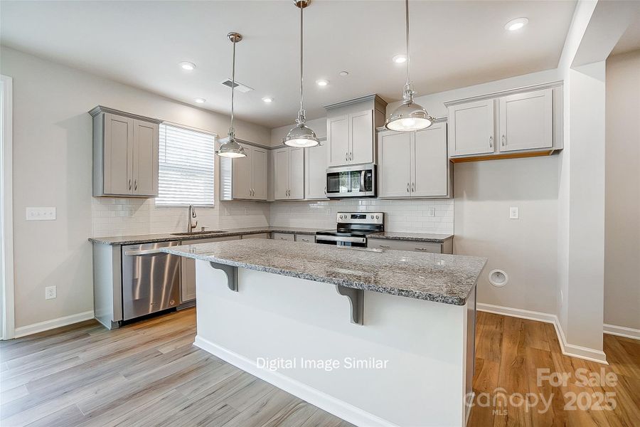 Furnished interior view inside a new home in Hedgecliff Townes, Kannapolis (Image 12). Furnished interior view inside a new home in Hedgecliff Townes, Kannapolis (Image 12).
