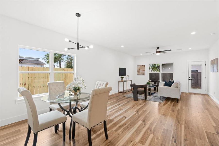 Furnished interior view inside a new home in , Dallas (Image 11). Furnished interior view inside a new home in , Dallas (Image 11).