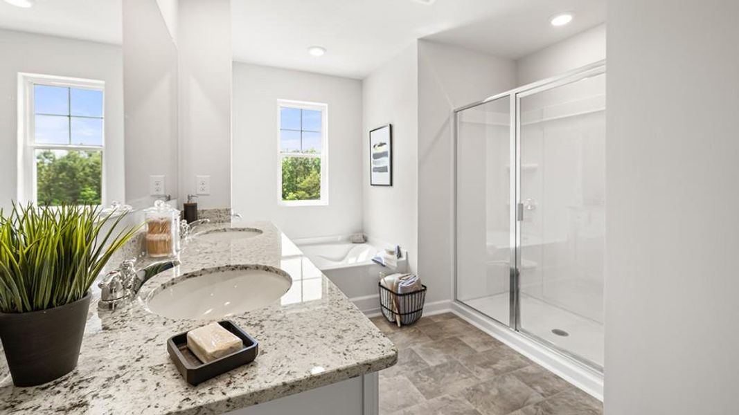Furnished interior view inside a new home in Parkside at Carter Grove, Cartersville (Image 33). Furnished interior view inside a new home in Parkside at Carter Grove, Cartersville (Image 33).