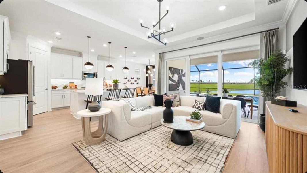 Furnished interior view inside a new home in Skye Ranch Community Group Page, Sarasota (Image 5).