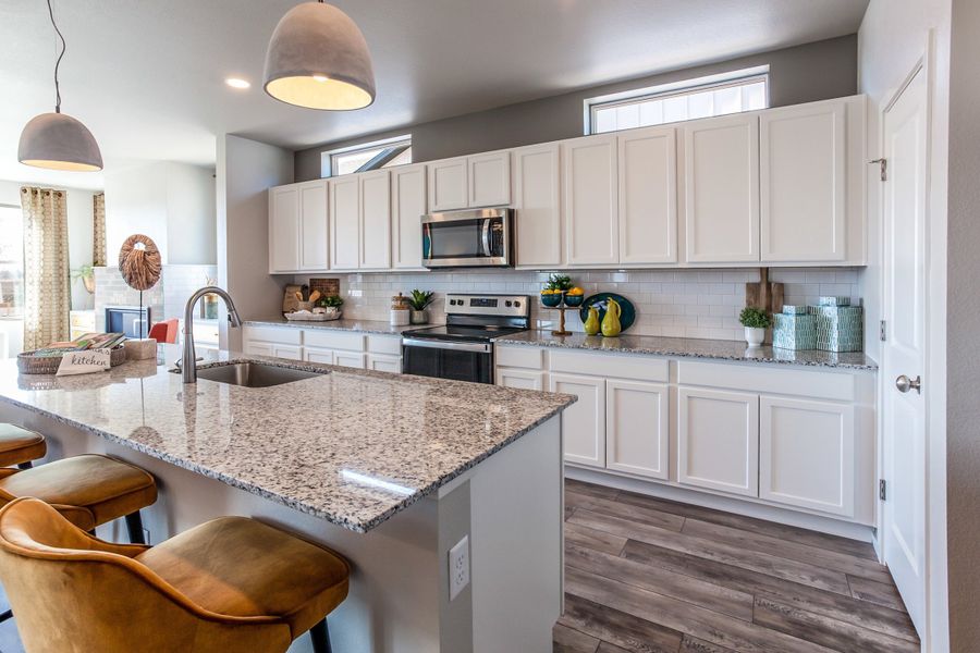 Representative furnished interior of a home built from the Rowling by Hartford Homes in Trailside, Timnath (Image 47).