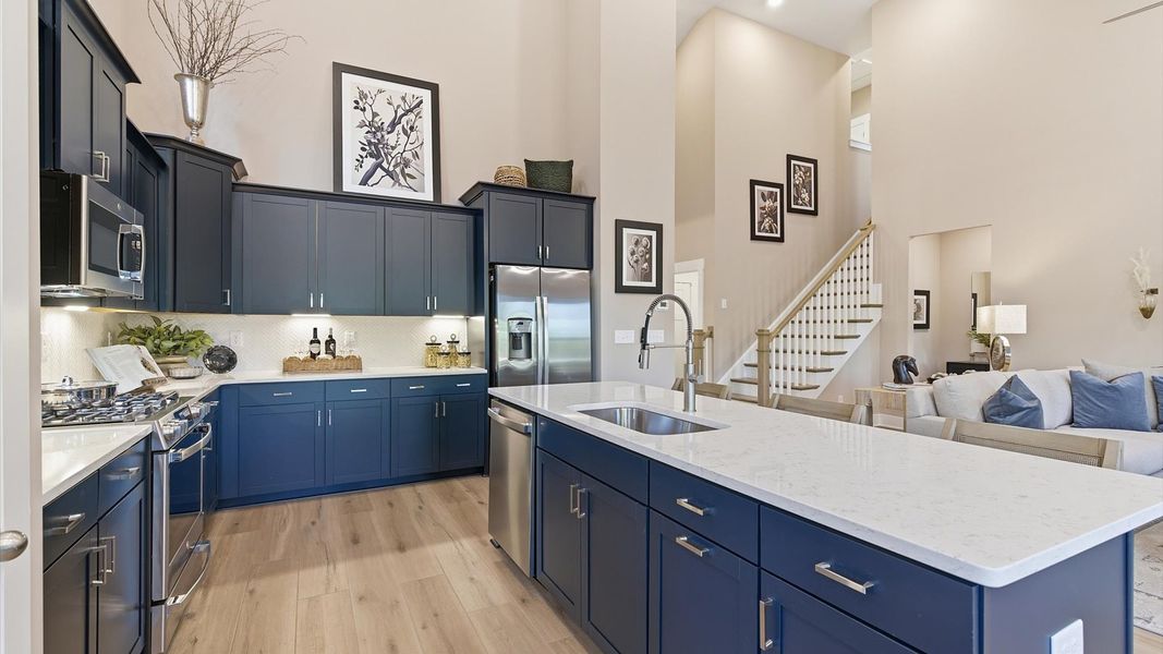 Representative furnished interior of a home built from the Cooper 3 by DRB Homes in Pelham Crossing Single Family Homes, Greenville (Image 11).