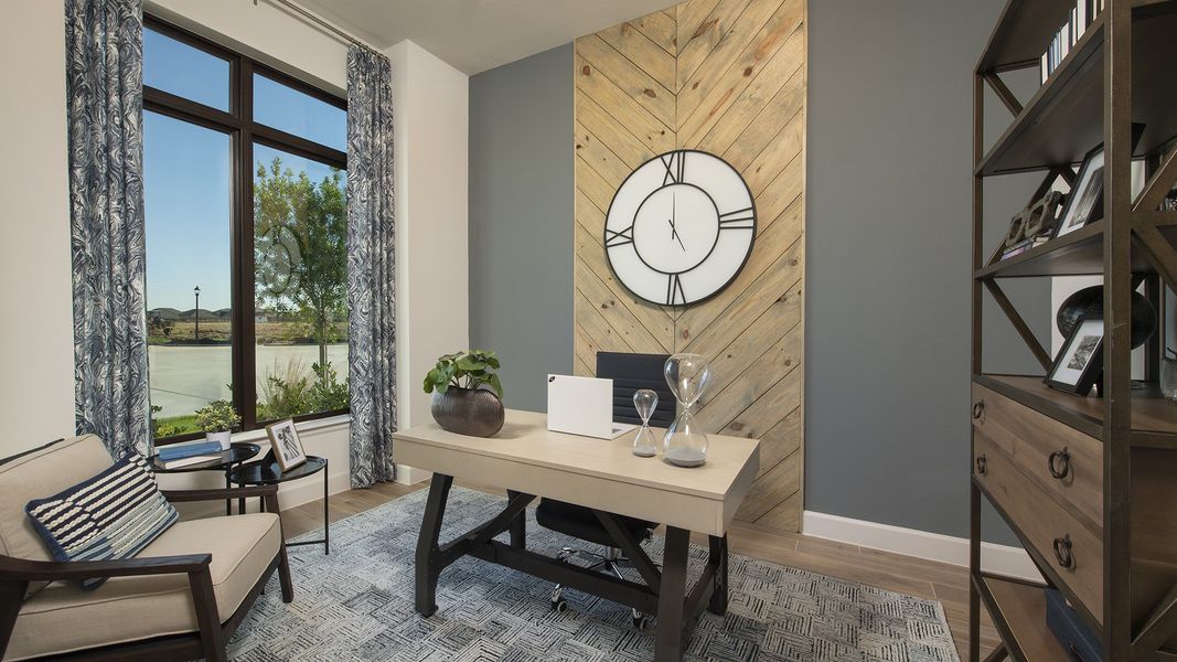 Furnished interior view inside a new home in Midline, Houston (Image 17).