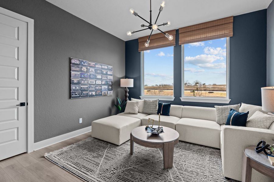 Furnished interior view inside a new home in Lariat, Liberty Hill (Image 43).