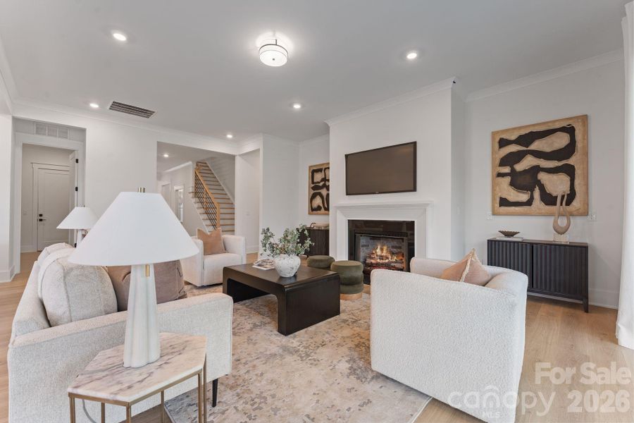 Furnished interior view inside a new home in Bluffs at Wesley Chapel, Waxhaw (Image 34).