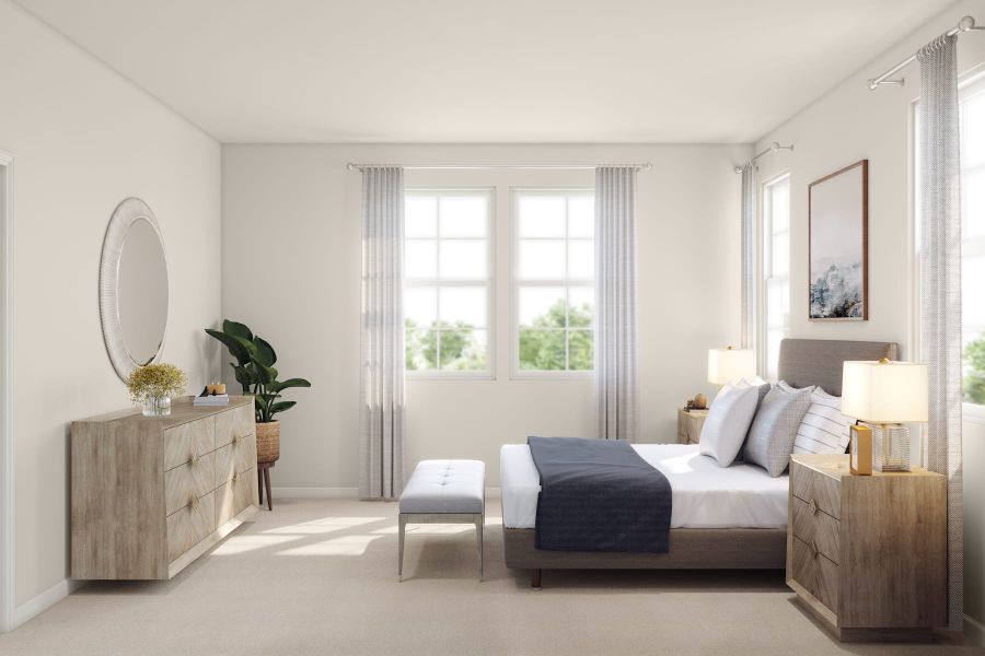 Representative furnished interior of a home built from the B by Tri Pointe Homes in Candelas Townhomes, Arvada (Image 14).