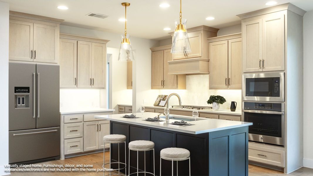 Furnished interior view inside a new home in Parkside on the River West, Georgetown (Image 3).