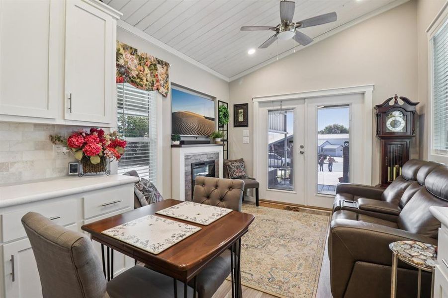 Looking from kitchen toward the living room Looking from kitchen toward the living room