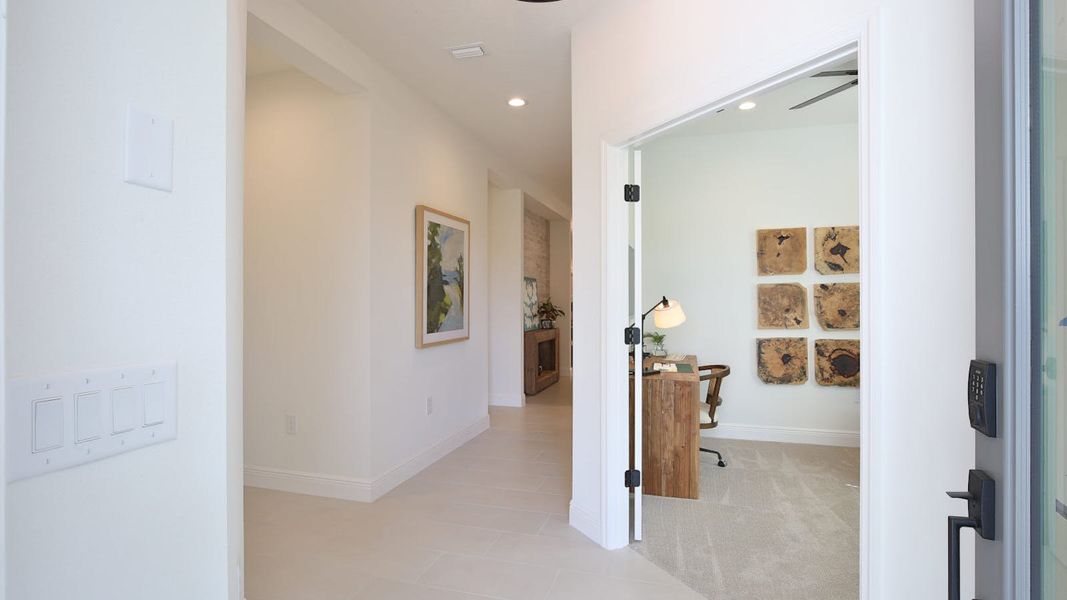 Furnished interior view inside a new home in Palm Grove, Lakewood Ranch (Image 12). Furnished interior view inside a new home in Palm Grove, Lakewood Ranch (Image 12).