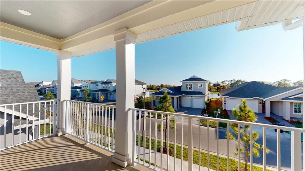 Exterior details and patio area of a home in Laureate Park, Orlando (Image 3).