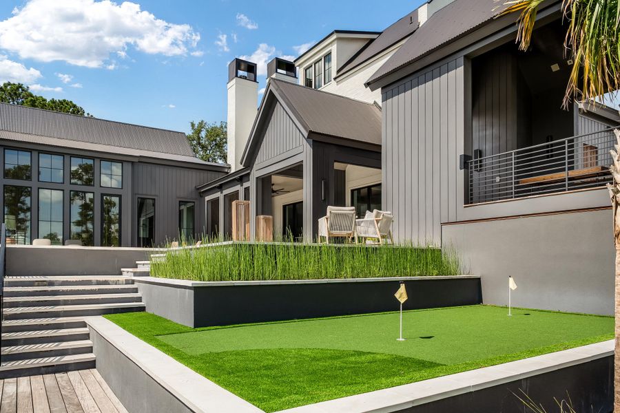 Exterior details and patio area of a home in , Charleston (Image 29). Exterior details and patio area of a home in , Charleston (Image 29).