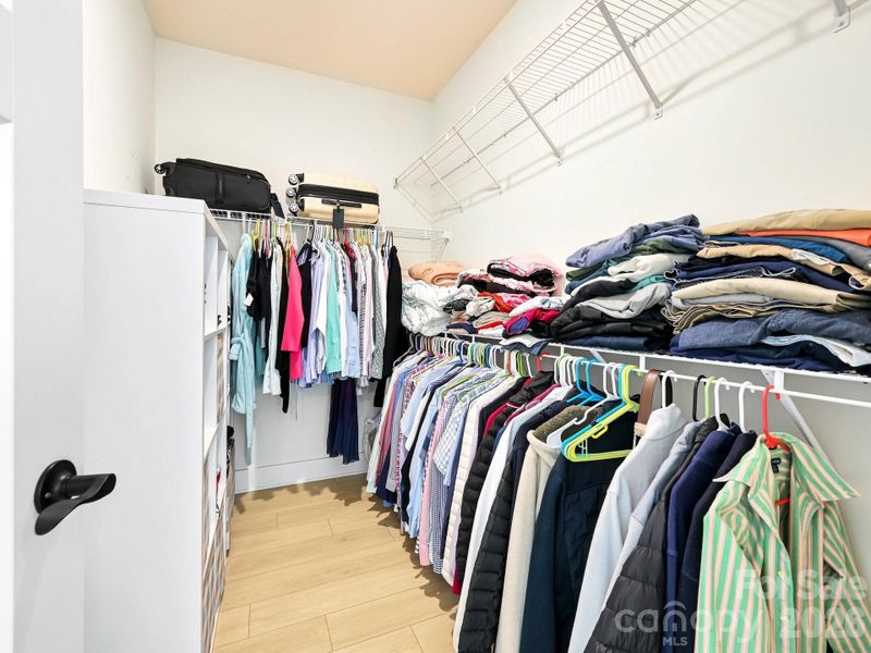 Primary closet.