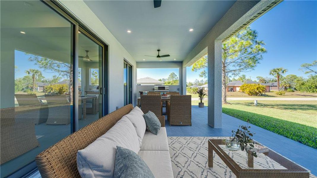 Exterior details and patio area of a home in , Lehigh Acres (Image 4).