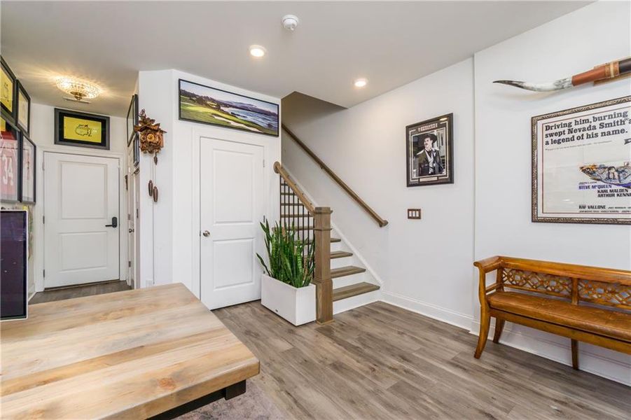 Furnished interior view inside a new home in Evanshire Single Family, Duluth (Image 29).