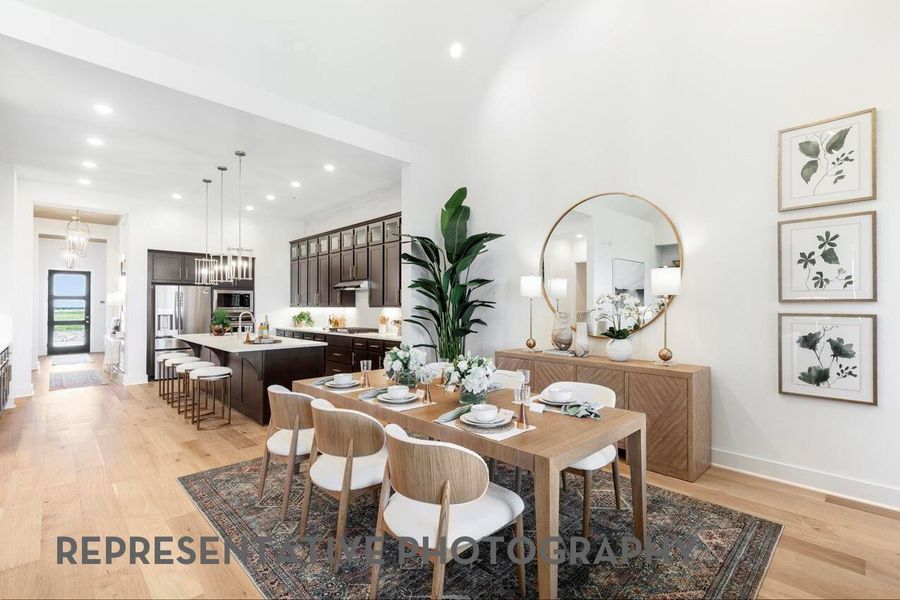 Furnished interior view inside a new home in ARTAVIA, Conroe (Image 15).