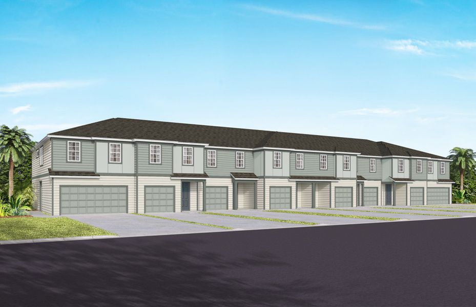 Representative exterior photo of a completed home built from the Lumen by Pulte Homes in Canopy Preserve, Deland, FL (Image 1).