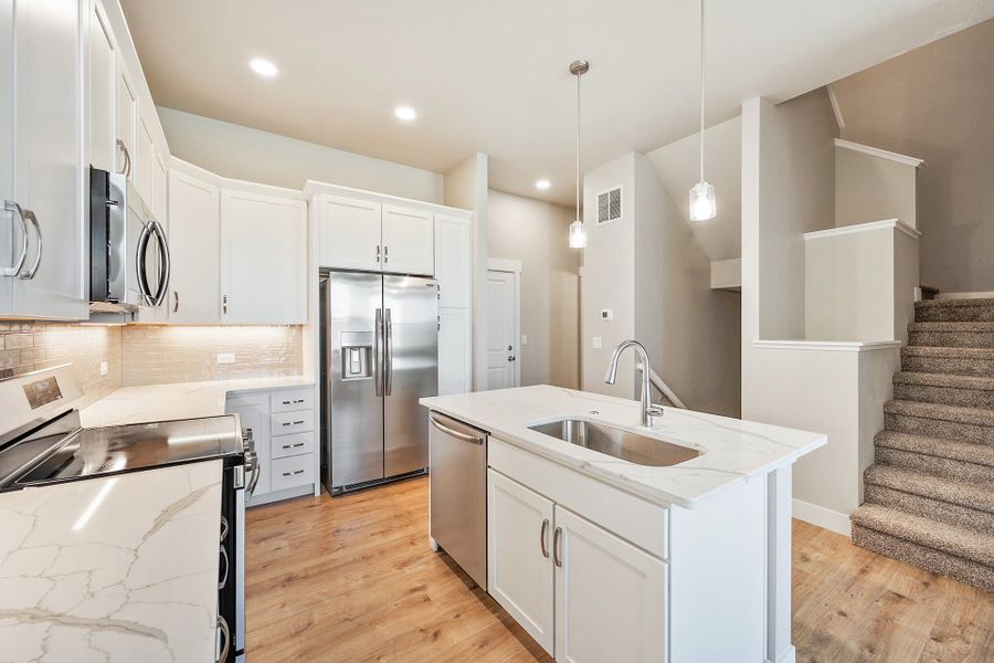 Furnished interior view inside a new home in The Lakes at Centerra, Loveland (Image 3).