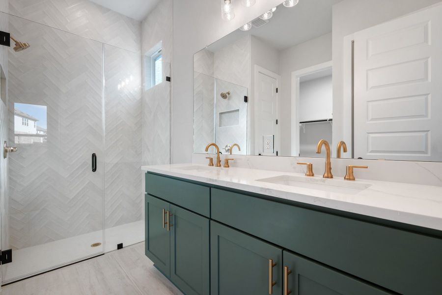 Furnished interior view inside a new home in Heritage, Dripping Springs (Image 12).