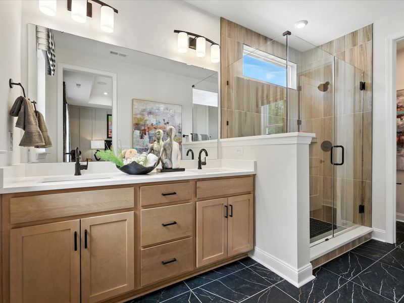 Representative furnished interior of a home built from the Beau by Tri Pointe Homes in Archer Row, Charlotte (Image 36).