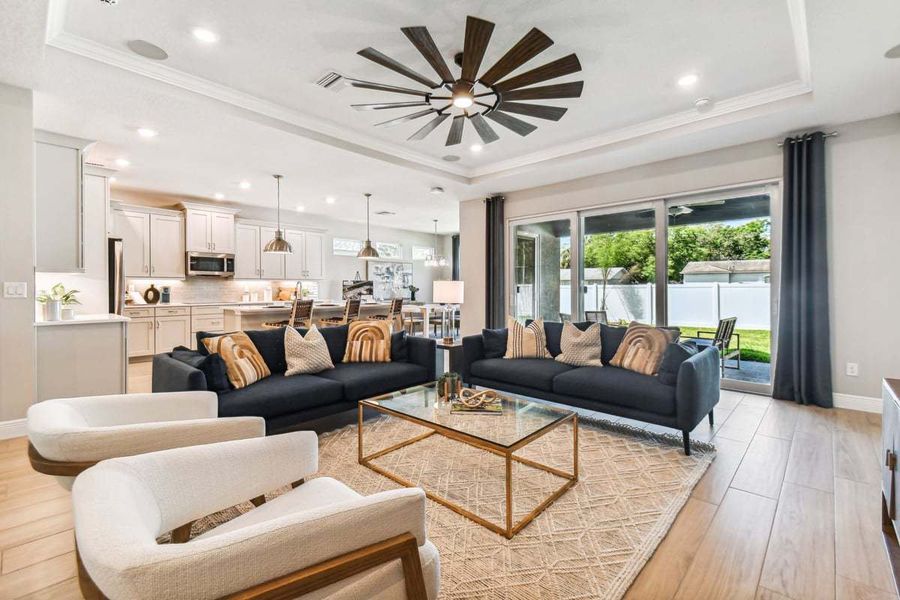 Furnished interior view inside a new home in Pinecone Reserve, Brooksville (Image 11).