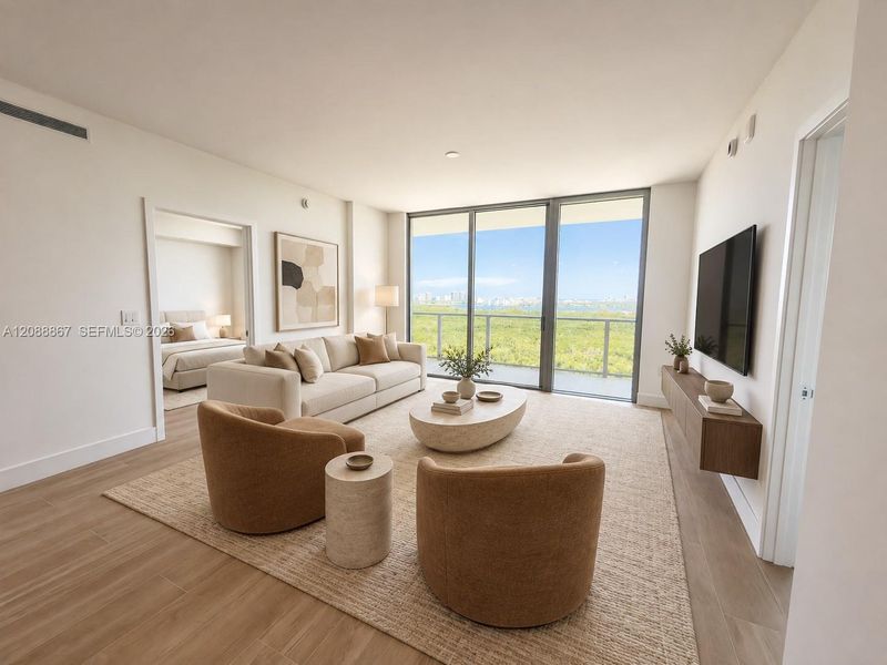 Furnished interior view inside a new home in , North Miami (Image 9).
