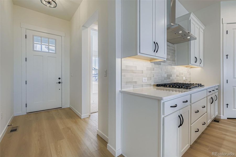 Furnished interior view inside a new home in , Colorado Springs (Image 6). Furnished interior view inside a new home in , Colorado Springs (Image 6).
