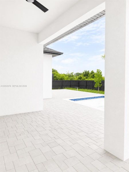 Exterior details and patio area of a home in , Cape Coral (Image 17). Exterior details and patio area of a home in , Cape Coral (Image 17).
