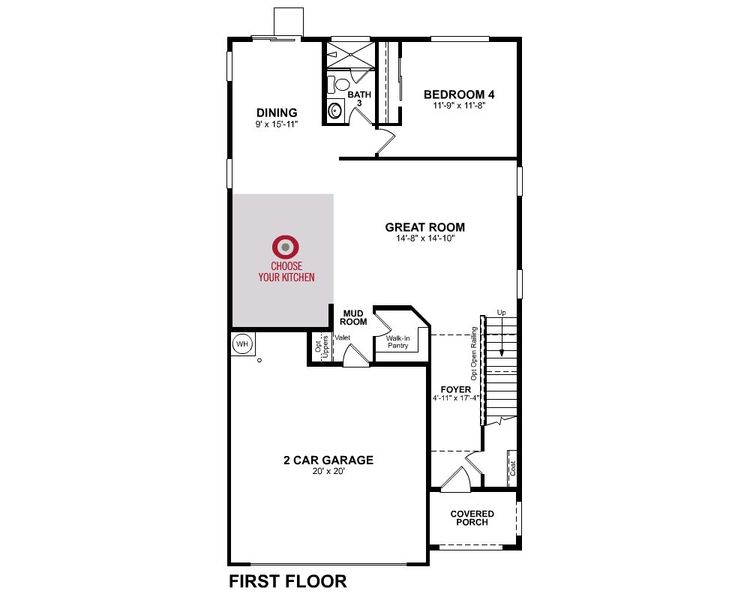 2D floor plan layout of this home in Bethany Grove, Glendale, AZ (Image 4).