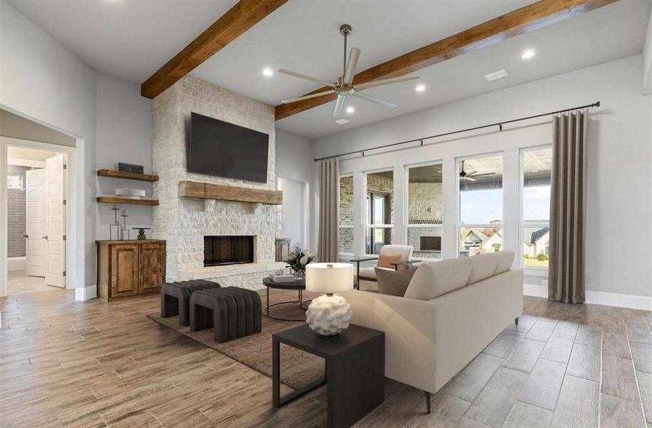 Furnished interior view inside a new home in , Weatherford (Image 16). Furnished interior view inside a new home in , Weatherford (Image 16).