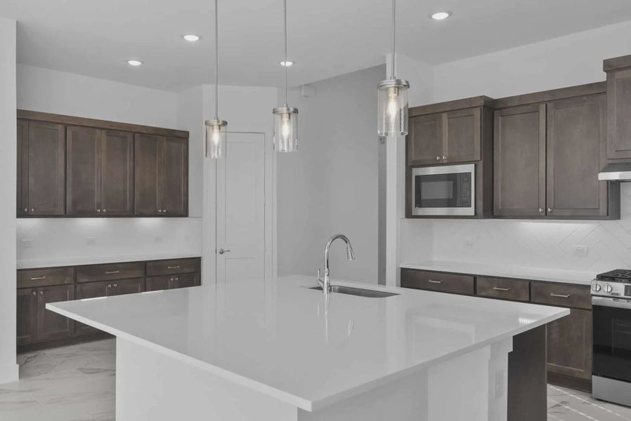 Representative furnished interior of a home built from the Nicklaus by Chesmar Homes in Riceland Alley Loads, Mont Belvieu (Image 40).