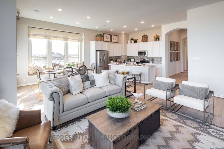 Furnished interior view inside a new home in Davis Ranch, San Antonio (Image 21).