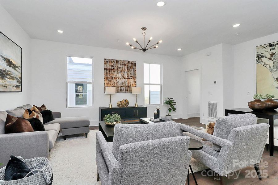 Furnished interior view inside a new home in , Charlotte (Image 23). Furnished interior view inside a new home in , Charlotte (Image 23).