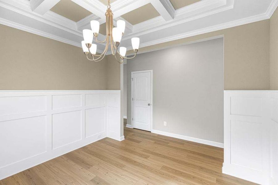 Representative unfurnished interior of a home built from the Magnolia by Caviness & Cates Communities in Bartlett Manor, Youngsville (Image 76).