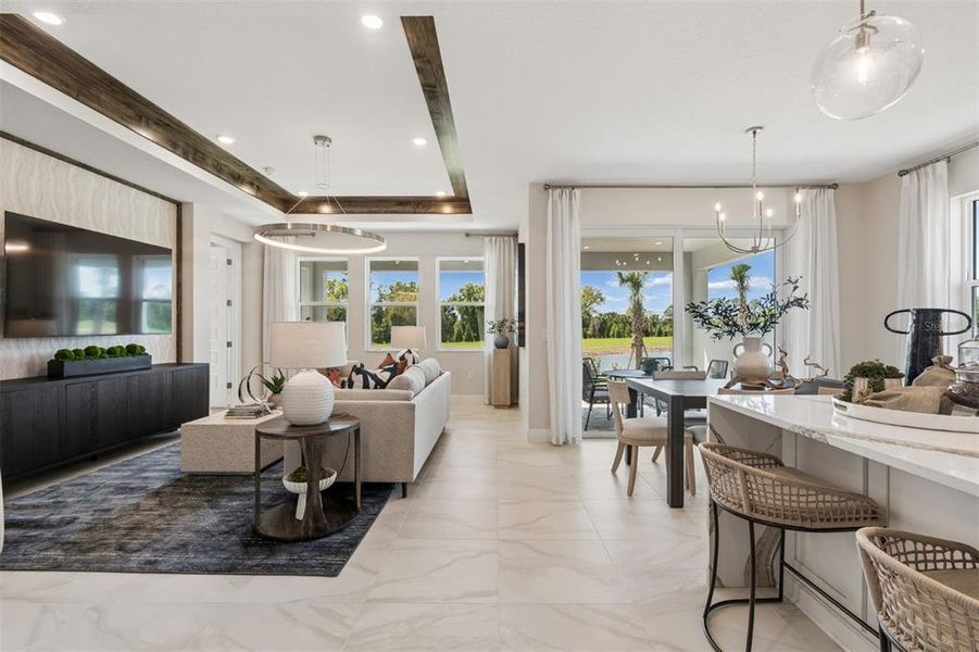 Furnished interior view inside a new home in Grand Park, Sarasota (Image 28).